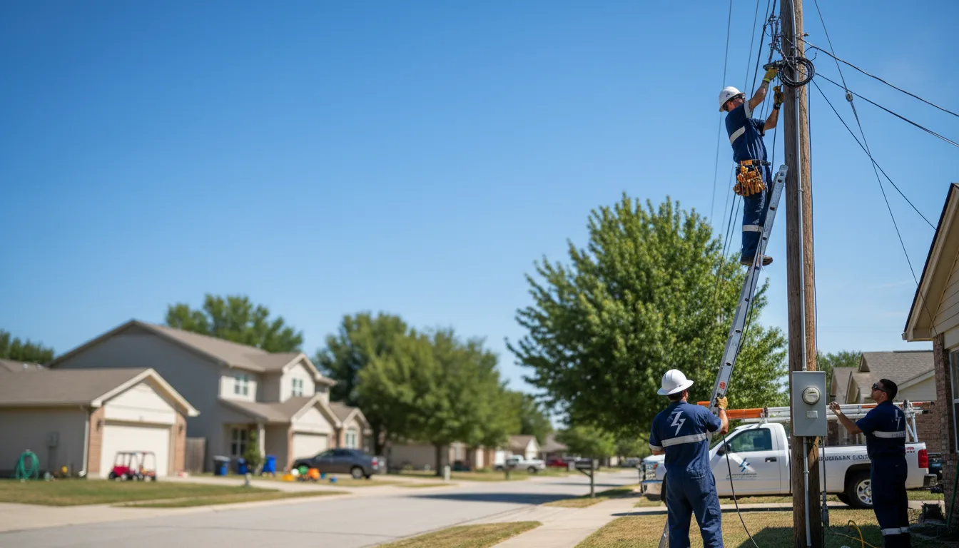 Residential electrician providing installation services in Bel Aire, KS